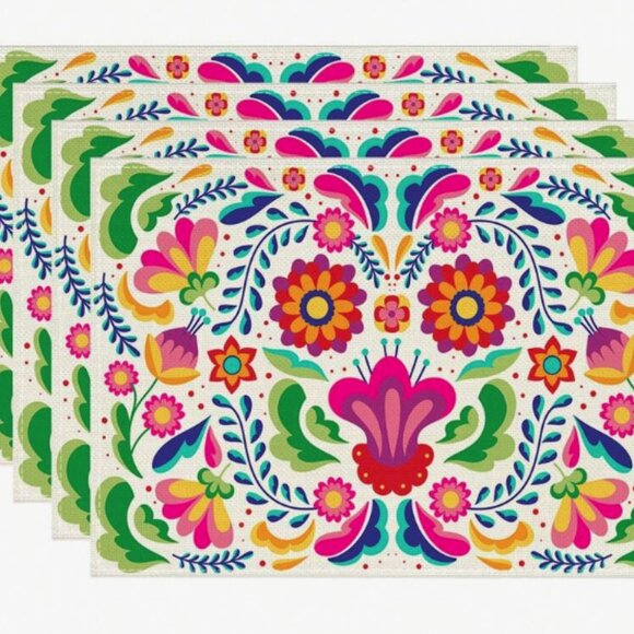 Apcs Mexican Festive‎ Placemat Set (12 X 18 Inches) NWT - Picture 1 of 4